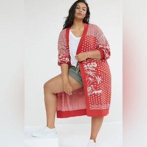 Farm Rio for Anthropologie Tropical Cardigan